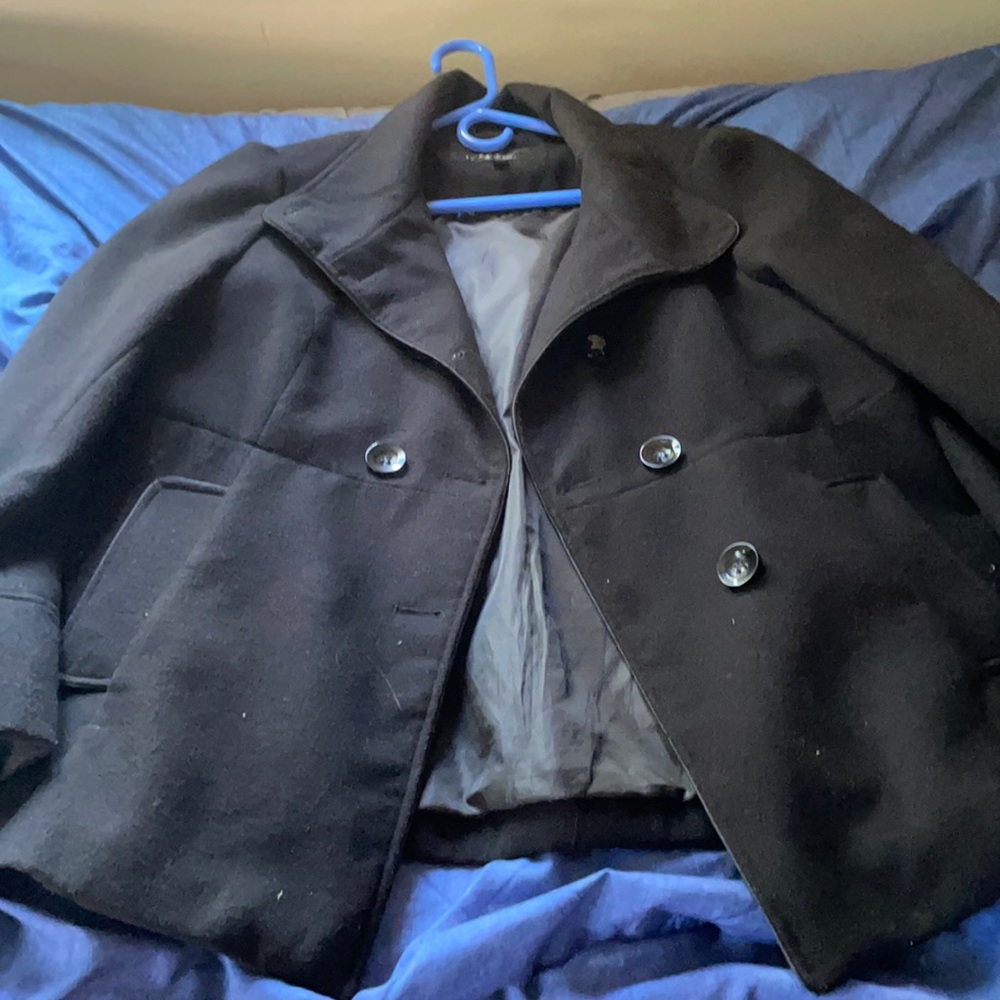 Black pea coat